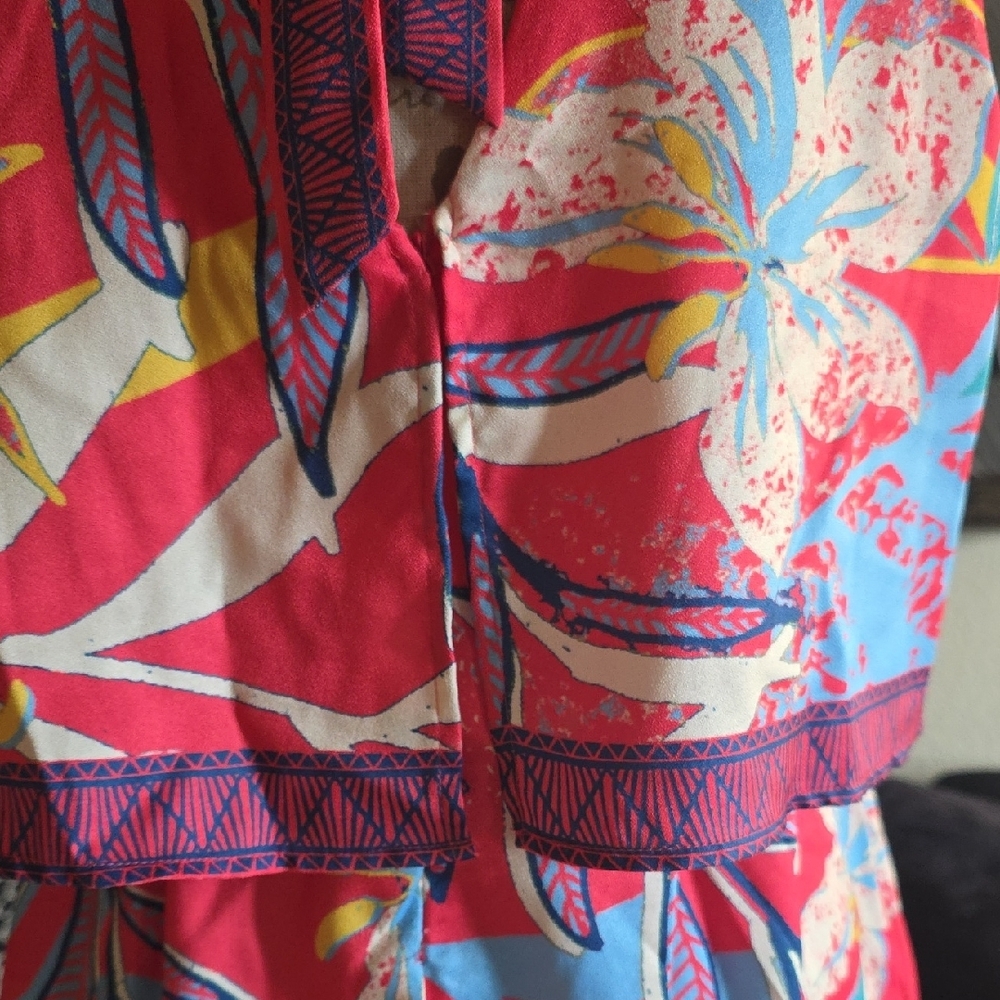 Flying Tomato Red and Pink Halter Romper - Picture 5 of 8